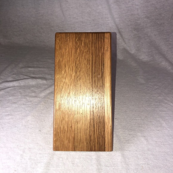CUTCO 8 Slot Knife Block Honey Oak Wood 4 Steak Knife Slots - Picture 4 of 10